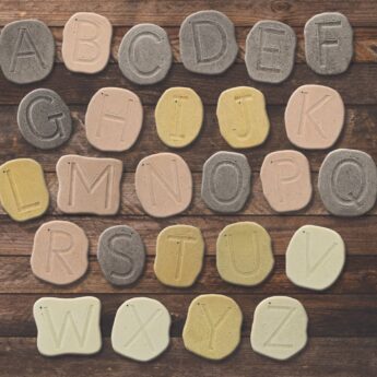 Feels-Write Uppercase Letter Stones