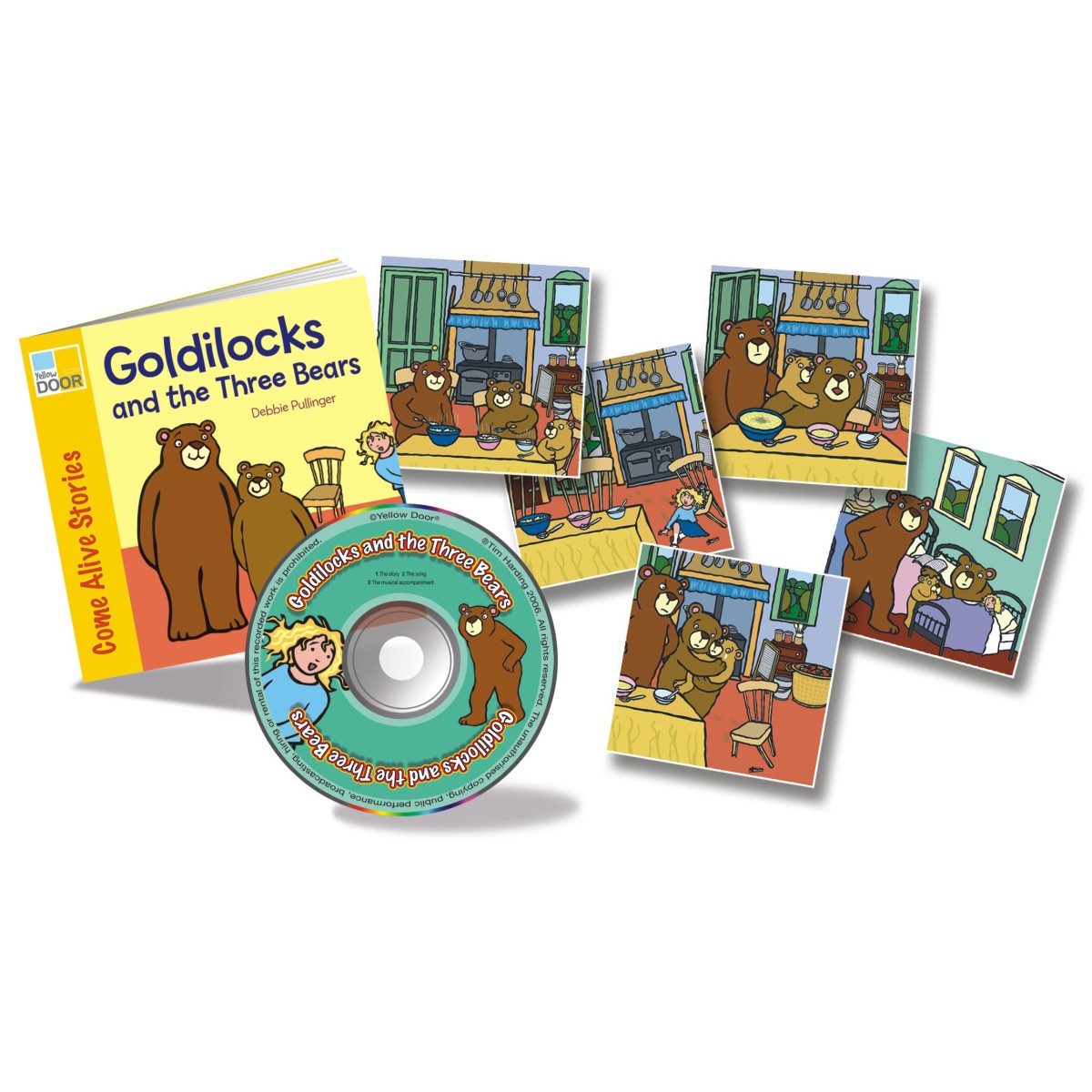 Goldilocks And The Three Bears Sing Play Book Pack Goldilocks And The Three Bears Rhyming Story Book With Audio Cd Sequencing Cards