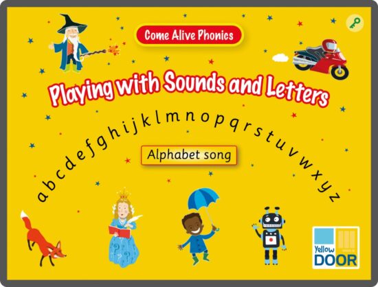 Interactive app exploring letters and their respective sounds