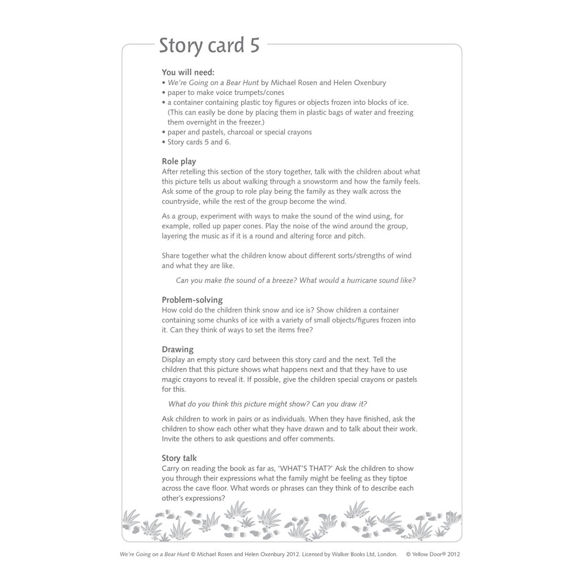 We Re Going On A Bear Hunt Storytelling Sequencing Cards We Re Going On A Bear Hunt Storytelling Sequencing Cards