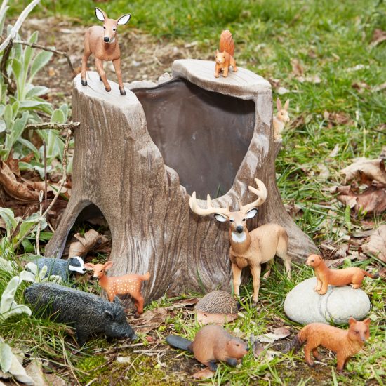 Imaginative play large tree stump prop made from resin & stone mix