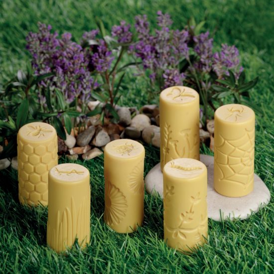 Set of 6 robust play dough rollers - garden habitats